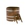Купель для бани BentWood угловая из морёной лиственницы Рустик, 1,03х1,03 м