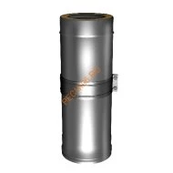 Сэндвич-труба телескопическая ВУЛКАН V50R, L=260-380 мм, нержавейка AISI 321/304, d 300/400 мм