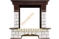 Портал Royal Flame Pierre Luxe белый под очаг Jupiter/Dioramic 28/Symphony