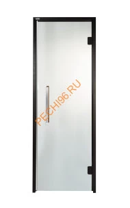 Дверь стеклянная Grandis GS 8х21-M1-H-Bl коробка алюминий Diamond Black