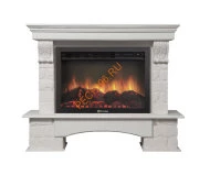 Электрокамин Electrolux EFP/P-3020LS с порталом Firelight Forte 30U угловой, камень белый