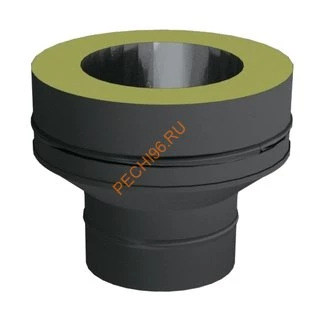 Труба ВУЛКАН VBR 0,25 м, D115 мм, нерж 0.8, черная