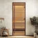Дверь стеклянная DoorWood Хамам АРТ Wood 50 прозрачная