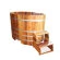 Купель для бани Blumenberg TBK 130х79 Premium H110 овальная из камбалы (чертеж 130/8)