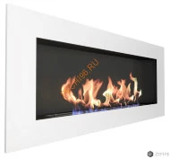 Биокамин ZeFire ELLIOT 1500 с белой рамкой и стемалитом