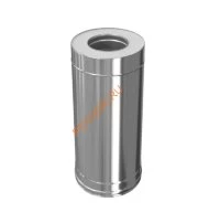 Сэндвич труба 0.5м Титан KraftBerg, d 150/230 321/430-0,5/0,5мм