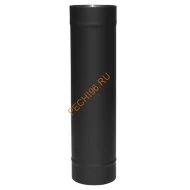 Труба ВУЛКАН VBR 0.5 м, D120 мм, нерж 0.8, черная