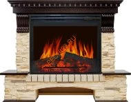 Электрокамин Royal Flame Pierre Luxe угловой темный дуб/сланец с очагом Jupiter FX New