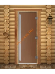 Дверь стеклянная DoorWood «Престиж» PRO, 700х1900мм, бронза матовая