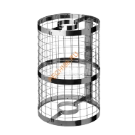 Каменка натрубная Феррум, нержавейка AISI 430-0,5 мм, d 115/200мм, L=0.65м