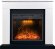 Электрический камин Royal Flame Bergen 23 Белый с черным с очагом Emerald 23
