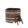 Купель для бани BentWood угловая из сращённой морёной лиственницы, 1,19х1,19 м