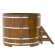 Купель для бани BentWood круглая из морёной лиственницы Рустик, D1,8 м