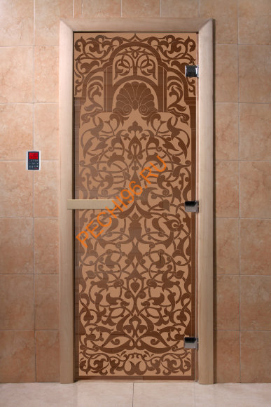 Дверь стеклянная DoorWood «Флоренция бронза матовая», 1700х700 мм
