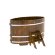 Купель для бани BentWood овальная из морёной лиственницы Рустик, 1,02х1,68 м